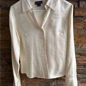 Ann Taylor Women's Ivory Button Down Shirt